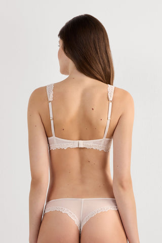 Elegant Floral Balconette Bra