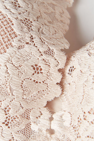 Elegant Floral Balconette Bra