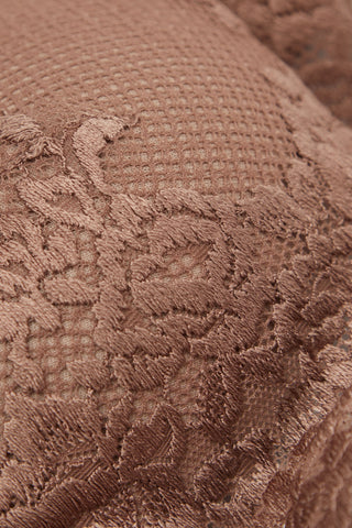 Elegant Floral Balconette Bra