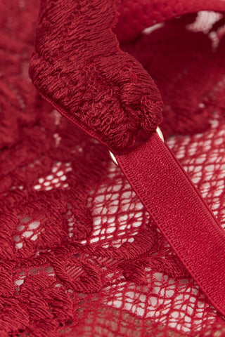 Elegant Floral Balconette Bra