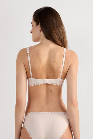 Flower Lace Balconette Bra Feminine Silhouette
