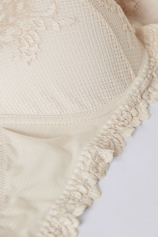 Flower Lace Balconette Bra Feminine Silhouette