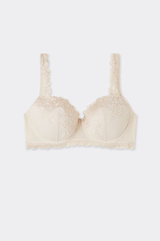 Flower Lace Balconette Bra Feminine Silhouette