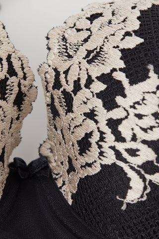 Flower Lace Balconette Bra Feminine Silhouette