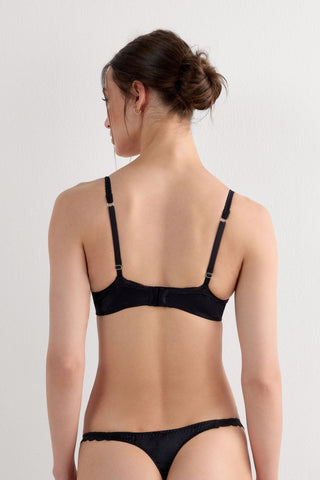 Silk Balconette Bra Natural Lift Elegance