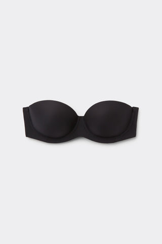 Silky Bandeau Bra with Detachable Straps