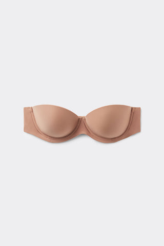 Silky Bandeau Bra with Detachable Straps