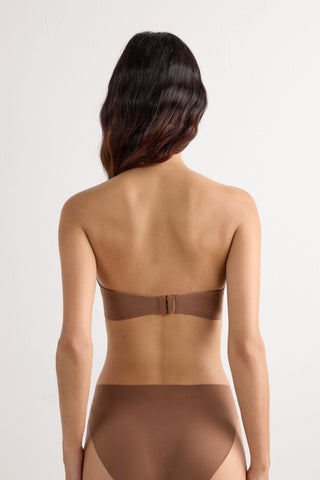 Silky Bandeau Bra with Detachable Straps
