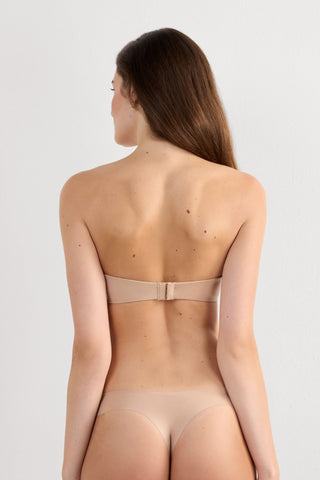 Elegant Bandeau Bra with Plunging Neckline