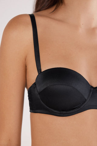Silk Bandeau Bra Elegant and Refined