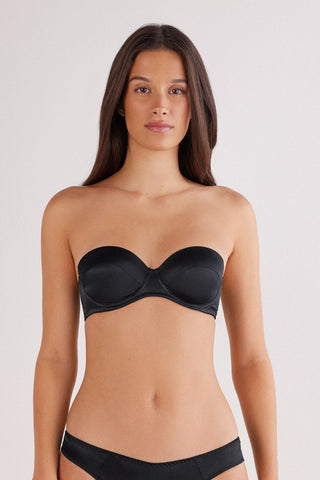 Silk Bandeau Bra Elegant and Refined