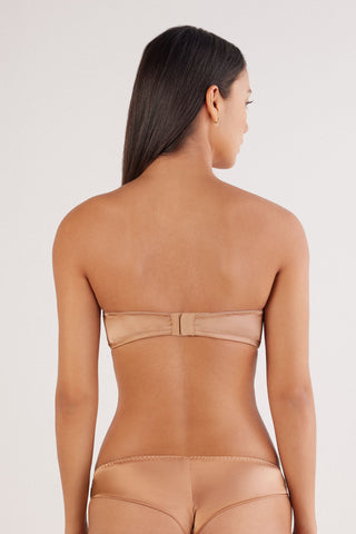 Silk Bandeau Bra Elegant and Refined