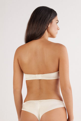 Silk Bandeau Bra Elegant and Refined