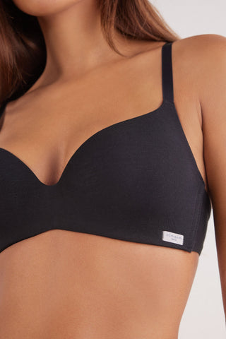 Cotton Triangle Bra Soft Light Stretch