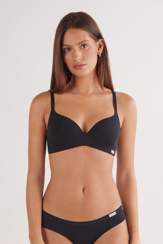 Cotton Triangle Bra Soft Light Stretch