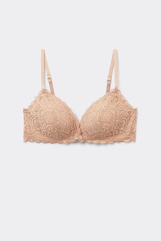 Lace Triangle Bra Soft Stretch Lace