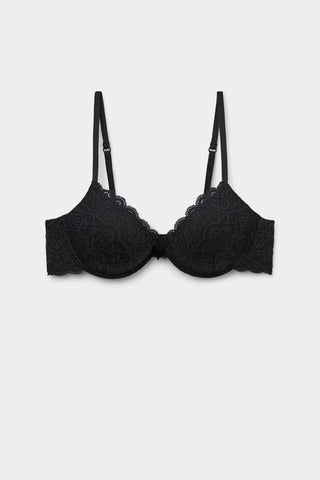Lace Push Up Bra Elegant Silhouette