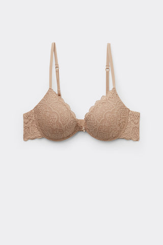 Lace Push Up Bra Elegant Silhouette