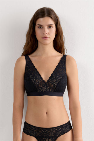 Lace Triangle Bra Soft Comfort Feminine