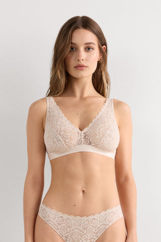 Lace Triangle Bra Soft Comfort Feminine