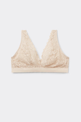 Lace Triangle Bra Soft Comfort Feminine