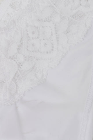 Lace Trimmed Brazilian Soft Microfiber Retro Style