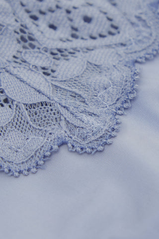 Lace Trimmed Brazilian Soft Microfiber Retro Style