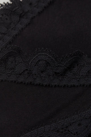 Cotton Lace Trim Brazilian Panties