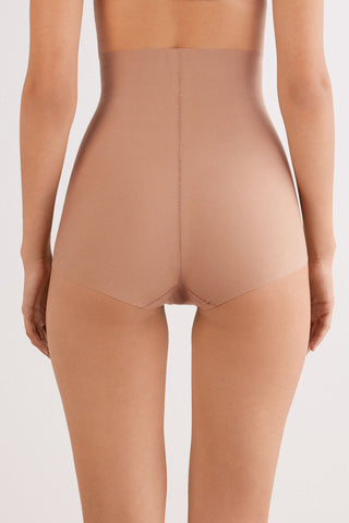 Shaping Cotton High Waist Hipsters