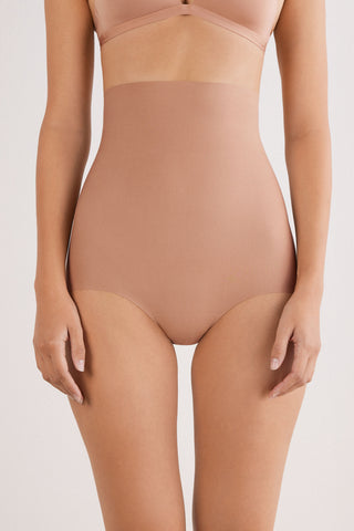 Shaping Cotton High Waist Hipsters