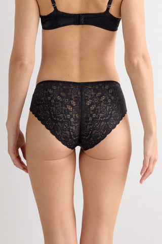 Lace and Silk Bikini Briefs Delicate Feminine Details
