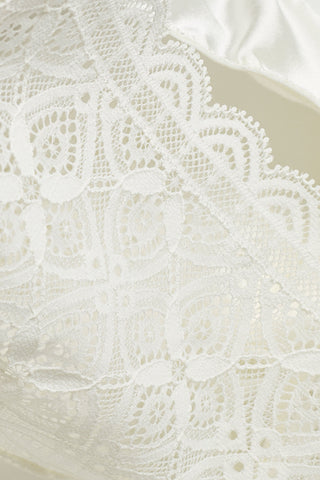 Lace and Silk Bikini Briefs Delicate Feminine Details