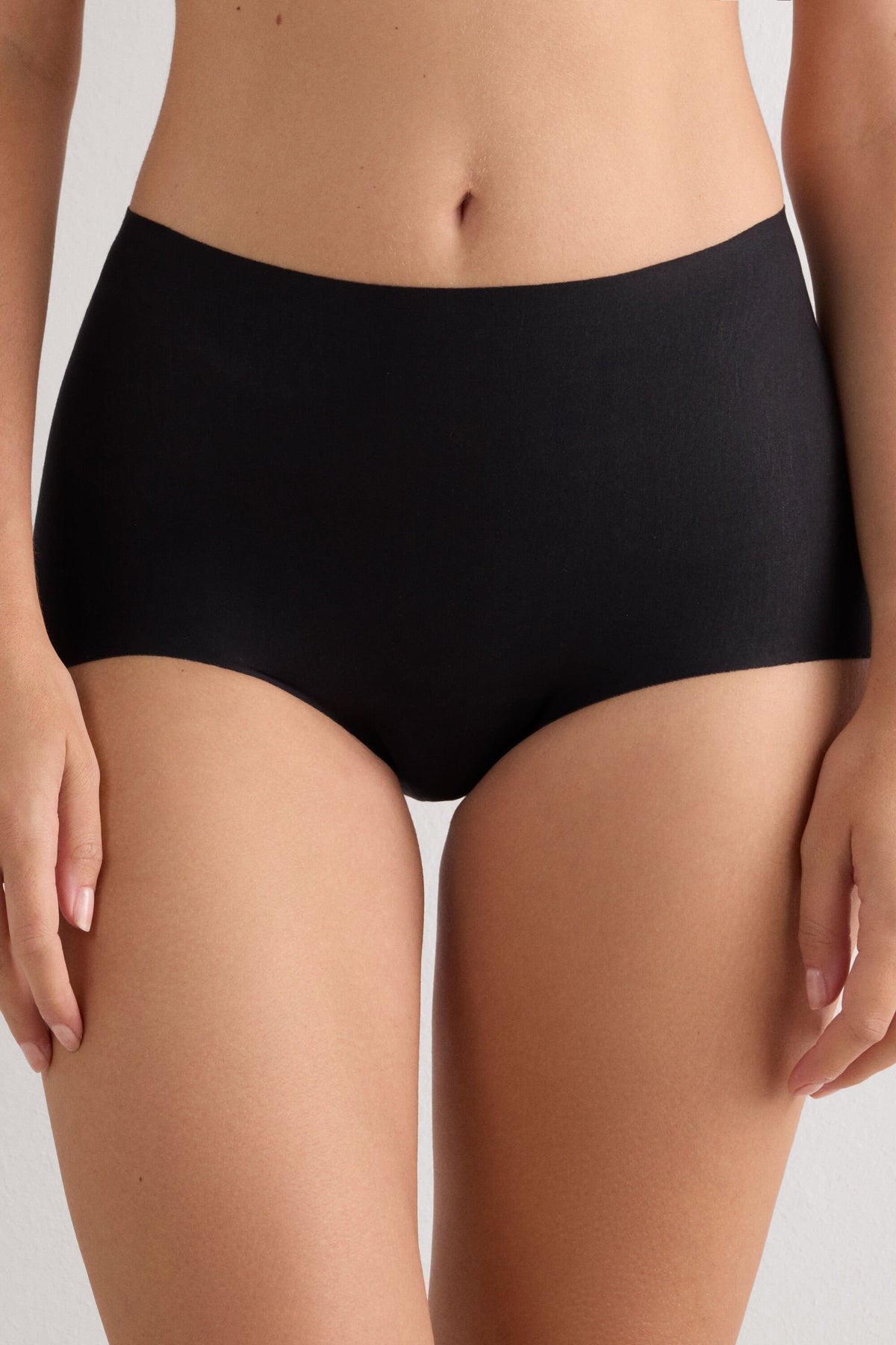 Soft Cotton High Waist Panties with Light Shaping