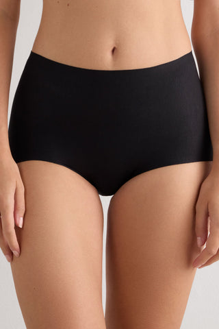 Soft Cotton High Waist Panties with Light Shaping