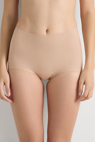 Soft Cotton High Waist Panties with Light Shaping