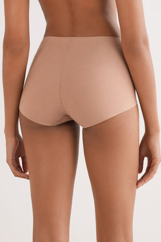 Soft Cotton High Waist Panties with Light Shaping