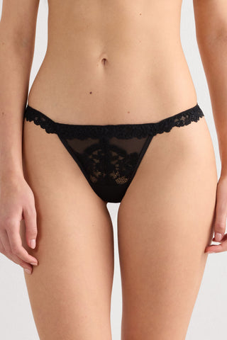 Floral Tulle G String Delicate Lingerie