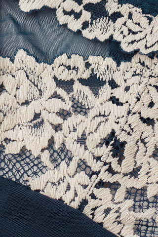 Floral Tulle G String Delicate Lingerie