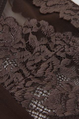 Floral Tulle G String Delicate Lingerie