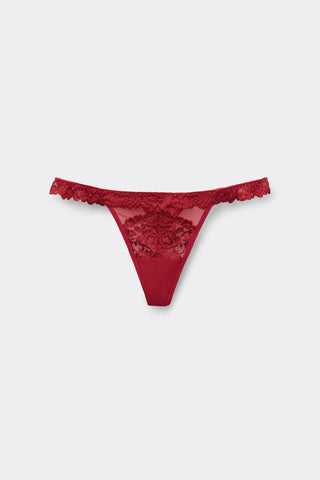 Floral Tulle G String Delicate Lingerie