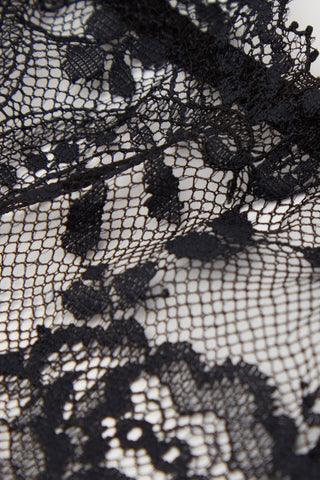 Rose String Thong Lace Elegance