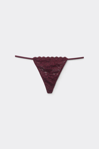 Delicate Lace String Thong