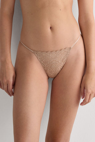 Delicate Lace String Thong